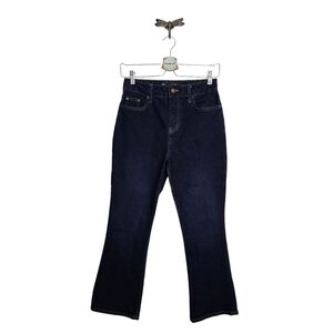 Boden 4P×24 Women's High Rise Dark Wash Cropped Flare Jean Size 4P